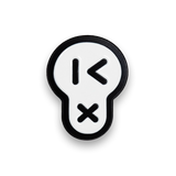 Cheekbonez Pin White
