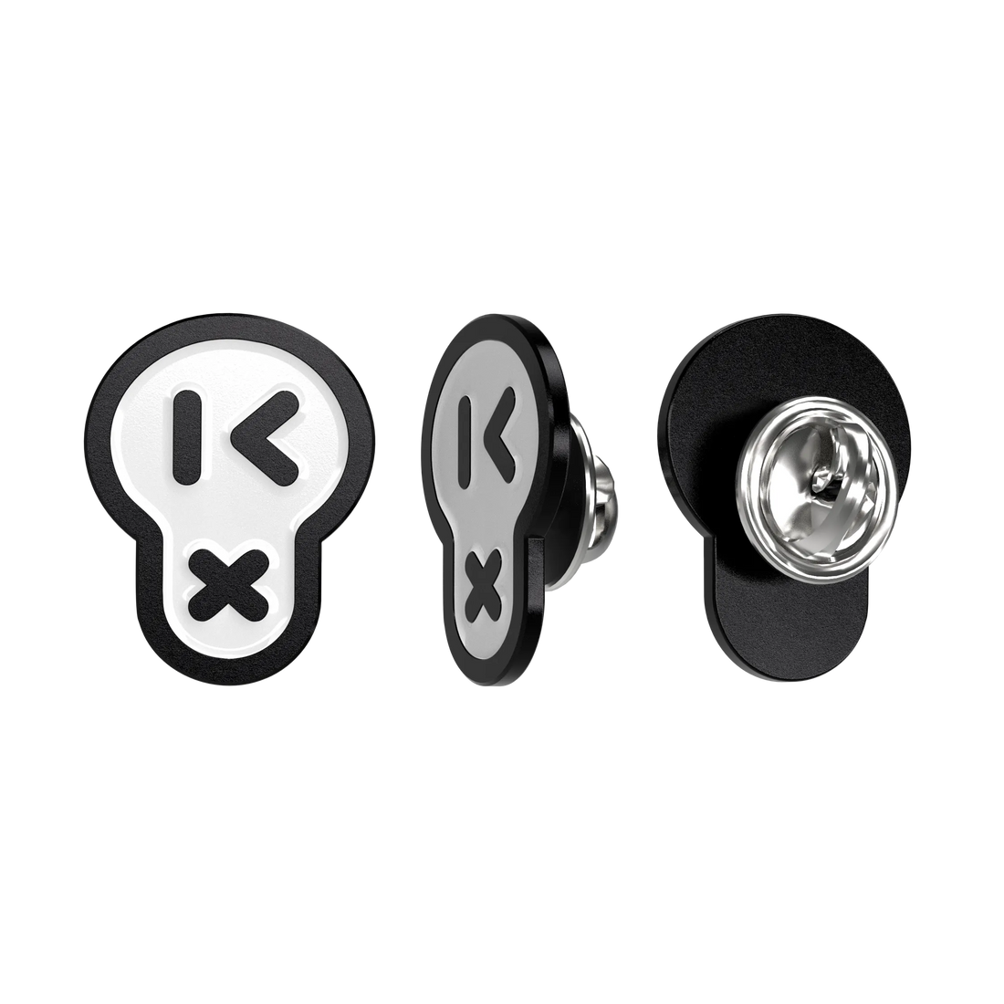 Cheekbonez Pin White