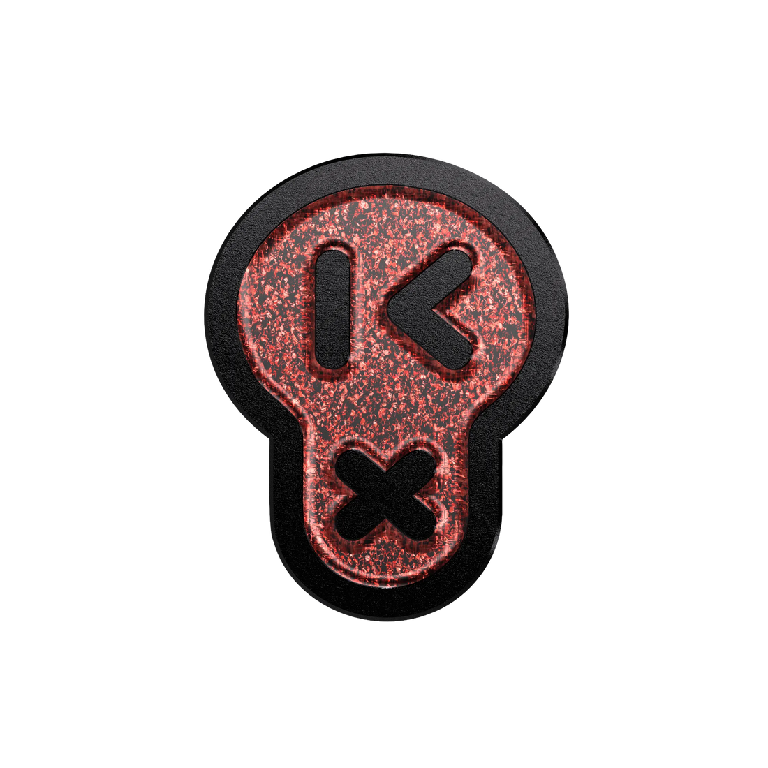 Cheekbonez Pin Sparkle Red